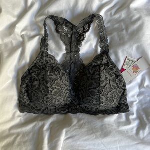 NWT Gray Lace Bralette